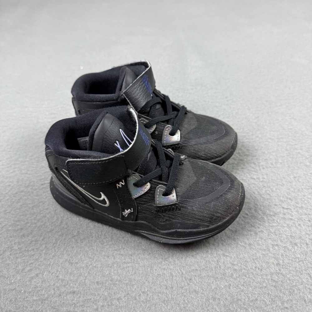 Nike Kyrie Infinity Black Silver Athletic Shoe Sneakers DD0333-005 Kids Size 10C